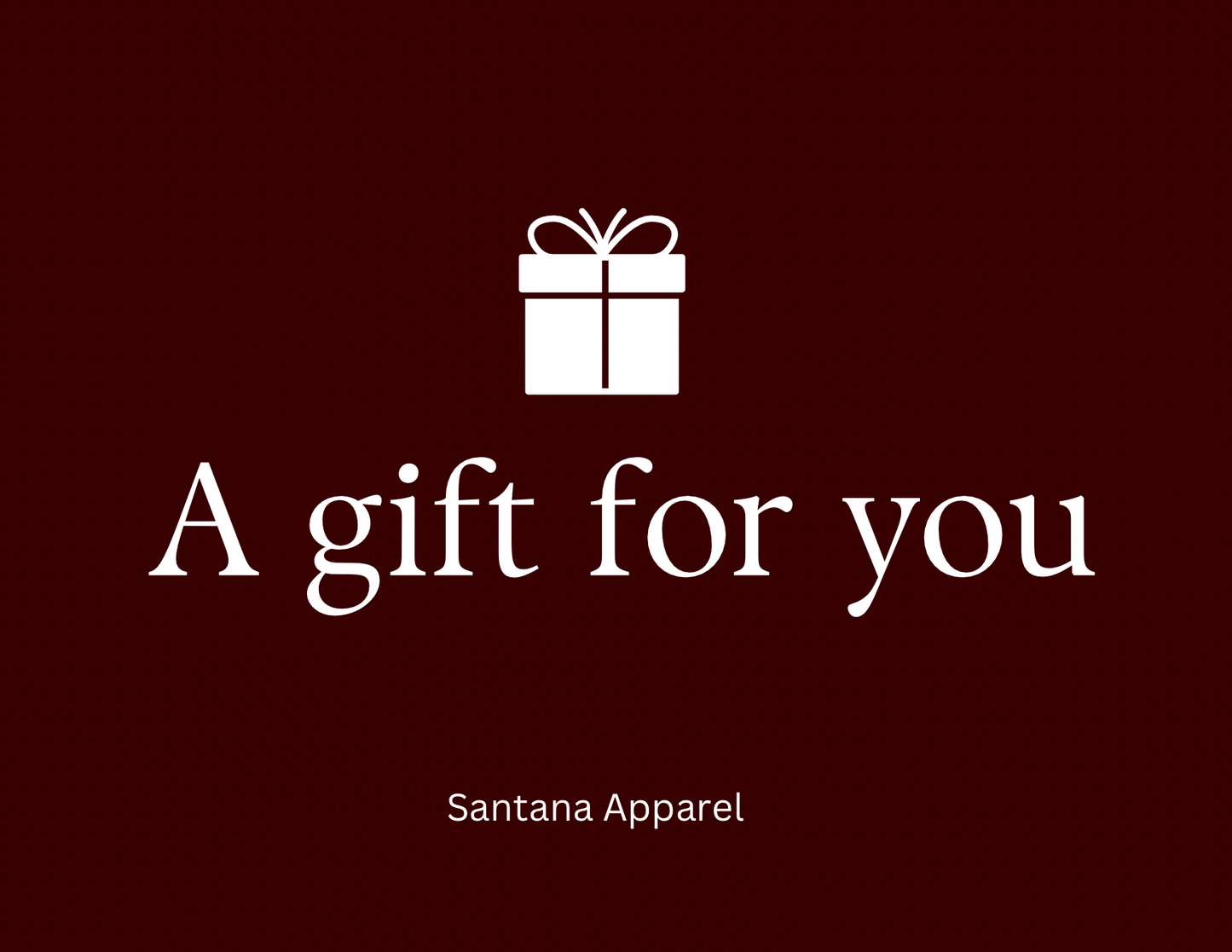 Santana Apparel Gift Card