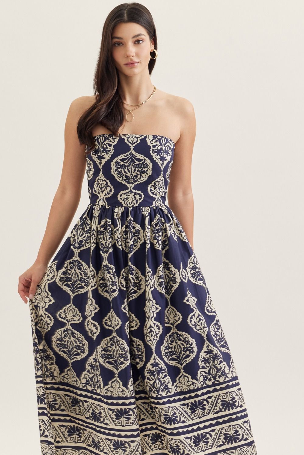 Midnight in Mykonos Maxi Dress