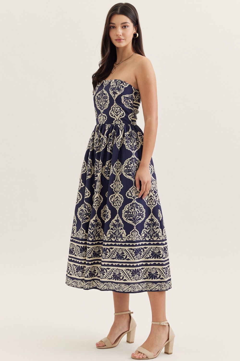 Midnight in Mykonos Maxi Dress