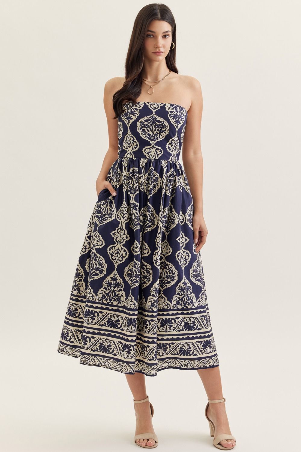 Midnight in Mykonos Maxi Dress