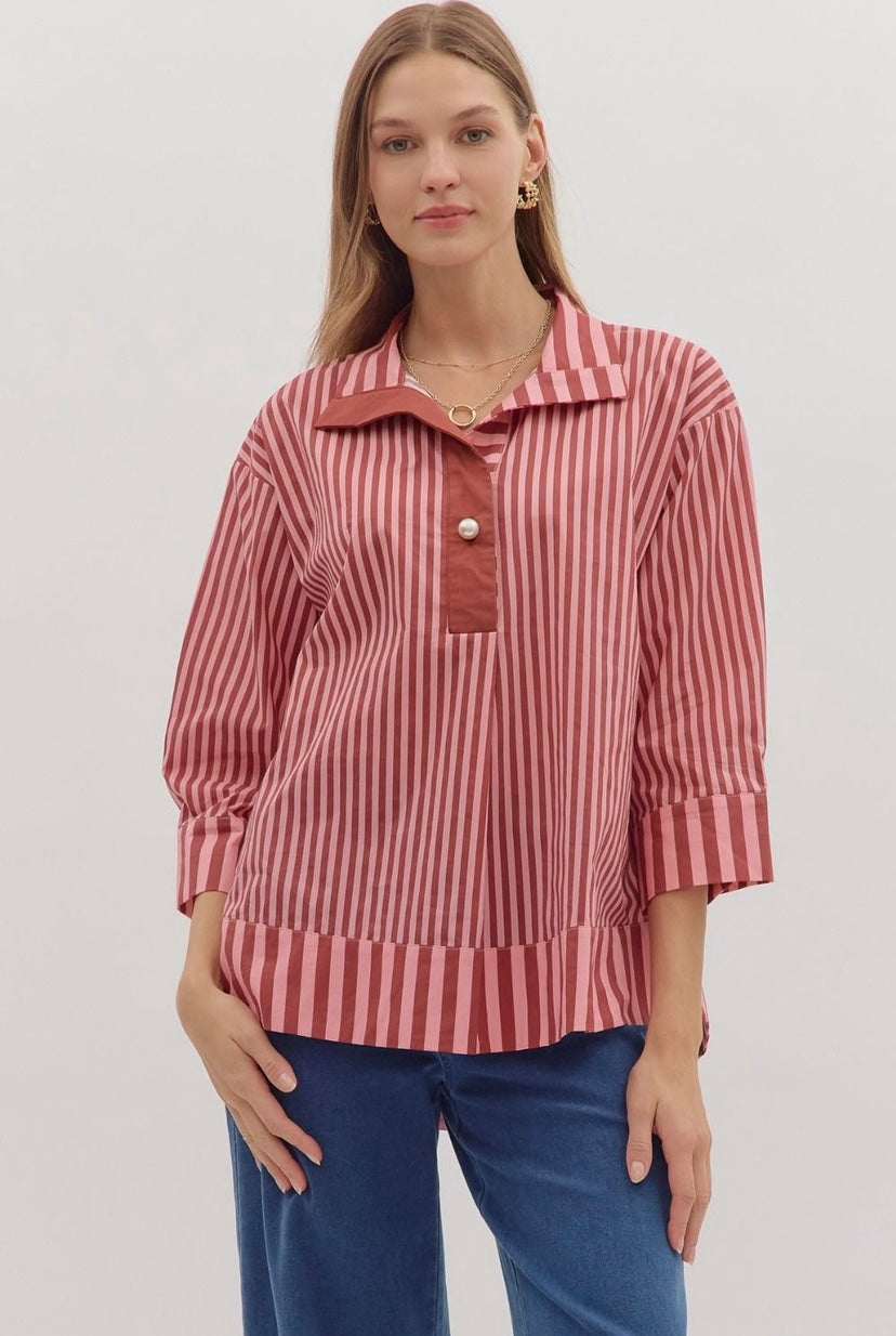 Genevieve Stripe Top