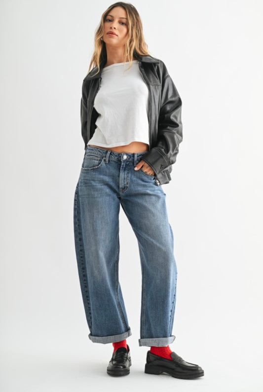 Romy Barrel Jeans
